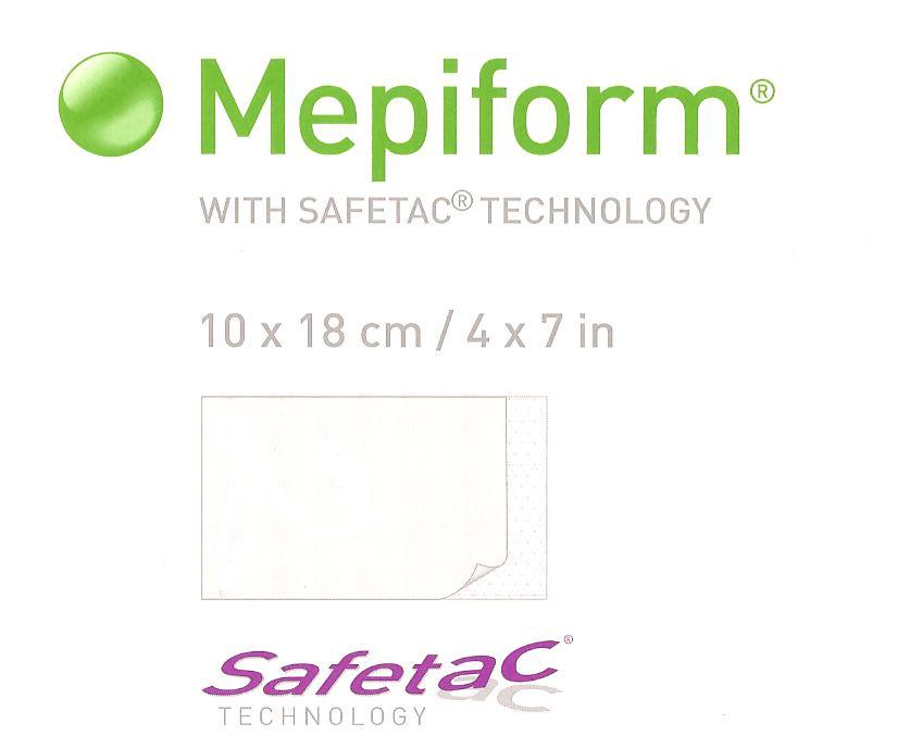 MEPIFORM SCAR REDUCTION DRESSING 4x7 in / 10x18cm 5 pcs